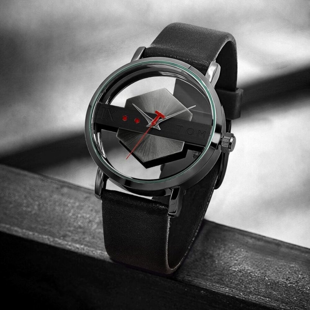 Unisex Mans/Womens Modern Skeleton Watch Quartz by Tomi